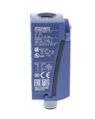 ZCD21M12 Limit switch body, Limit switches XC Standard, ZCD, compact, 1NC+1 NO, snap action, M12 5P