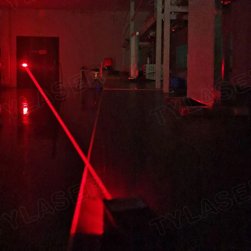 Adjustable Focus Laser Glass Lens 650nm Red Dot Laser Diode Module 100mW 200mW with Cooling Fan (Free with Bracket and Adapter)