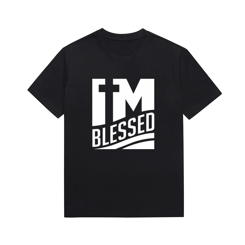 Blessed Christian Slogan Tee Women's Casual Basic Cross Graphic Tops Custom T Shirt Drop Shipping