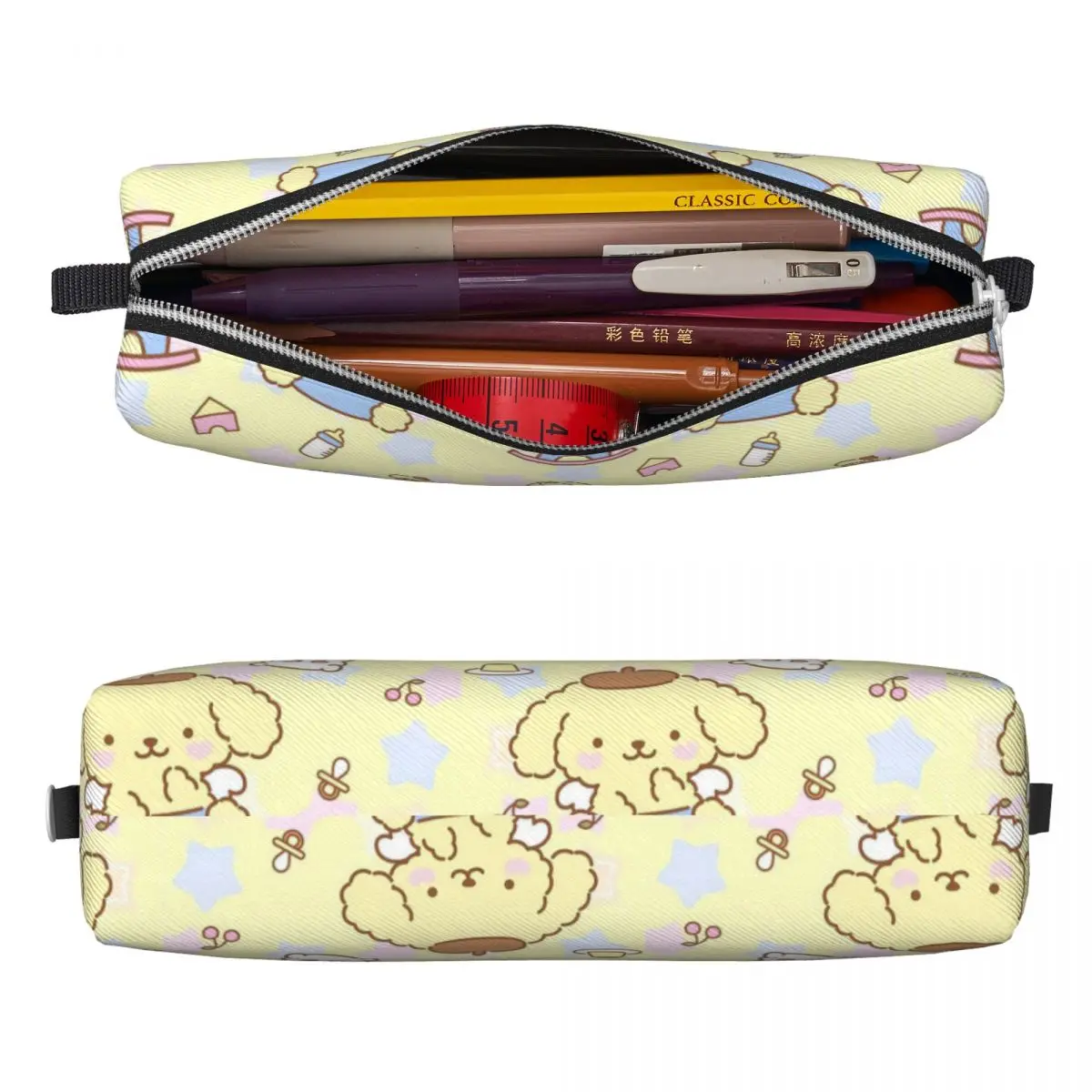 Pom Pom Purin Cartoon Pencil Cases Classic Pen Bags Student Large Storage Office Gifts Pencilcases