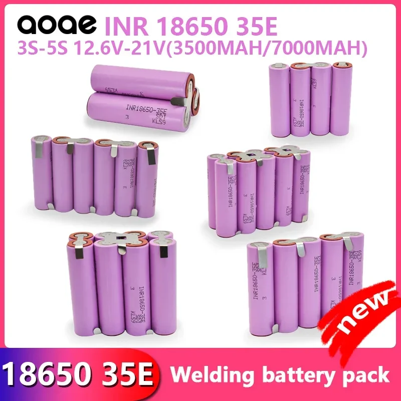 Official original 18650 3500mAh ampères pour tournevis 5s2p 18V for screwdriver battery welding pack  batteries personnalisable