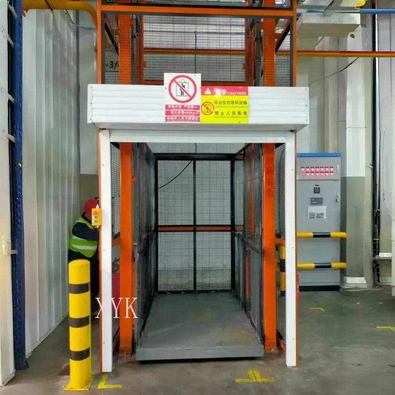 Customizable Double Rail Cargo Lift Guide Chain Hoist Factory Workshop Elevator Handling Equipment