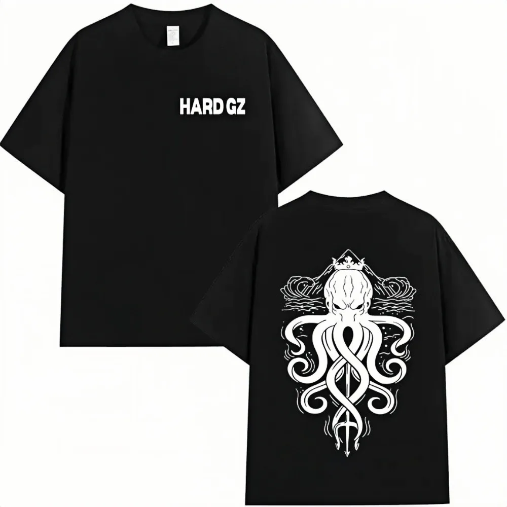 

HARD GZ Cartoon Manga 2026 New Men's T-Shirt Hip Hop High Quality Short Sleeve Loose Comfortable Top Streetwear