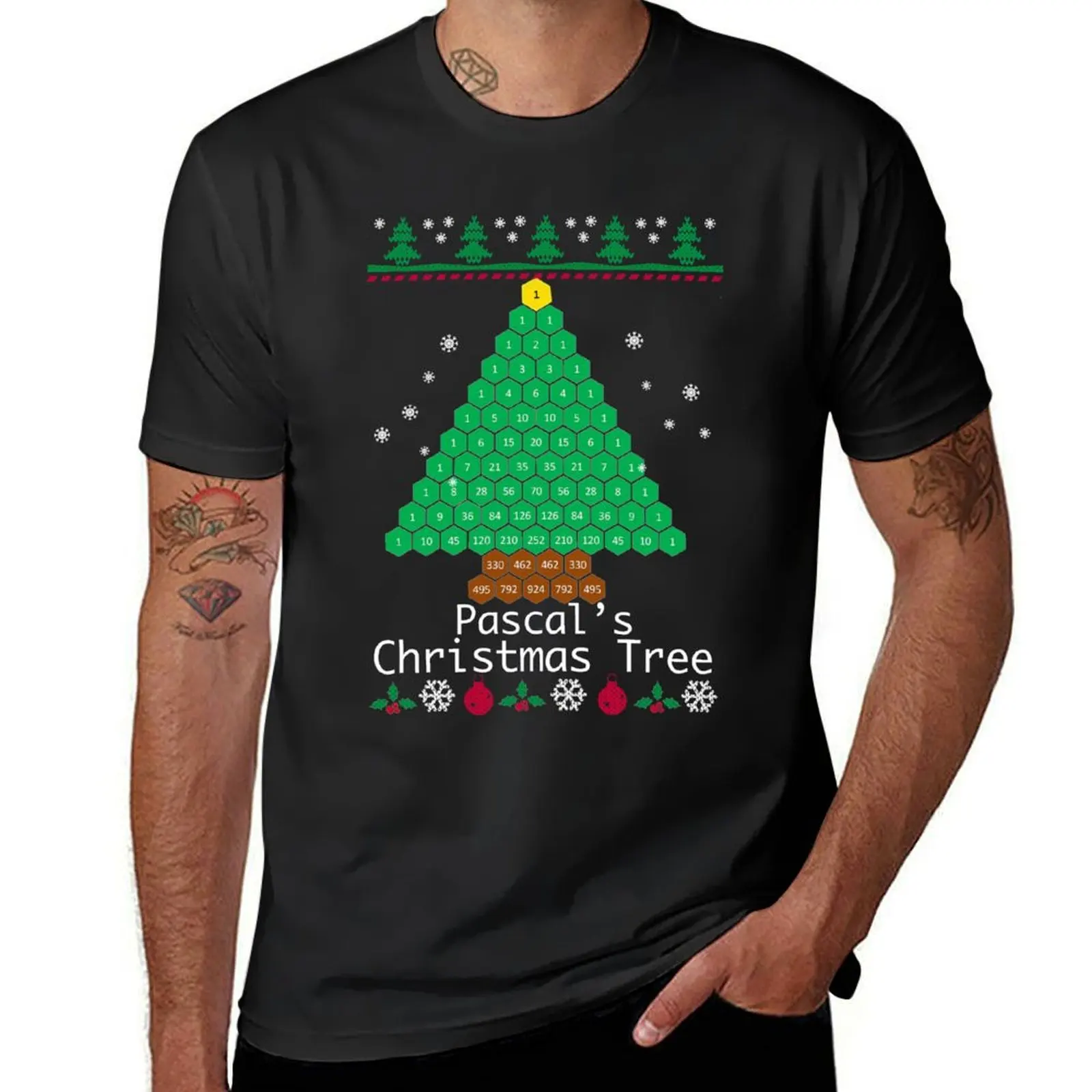 

Pascal's Christmas Tree Women Men T-Shirt customs customs design your own big and tall t shirts for men