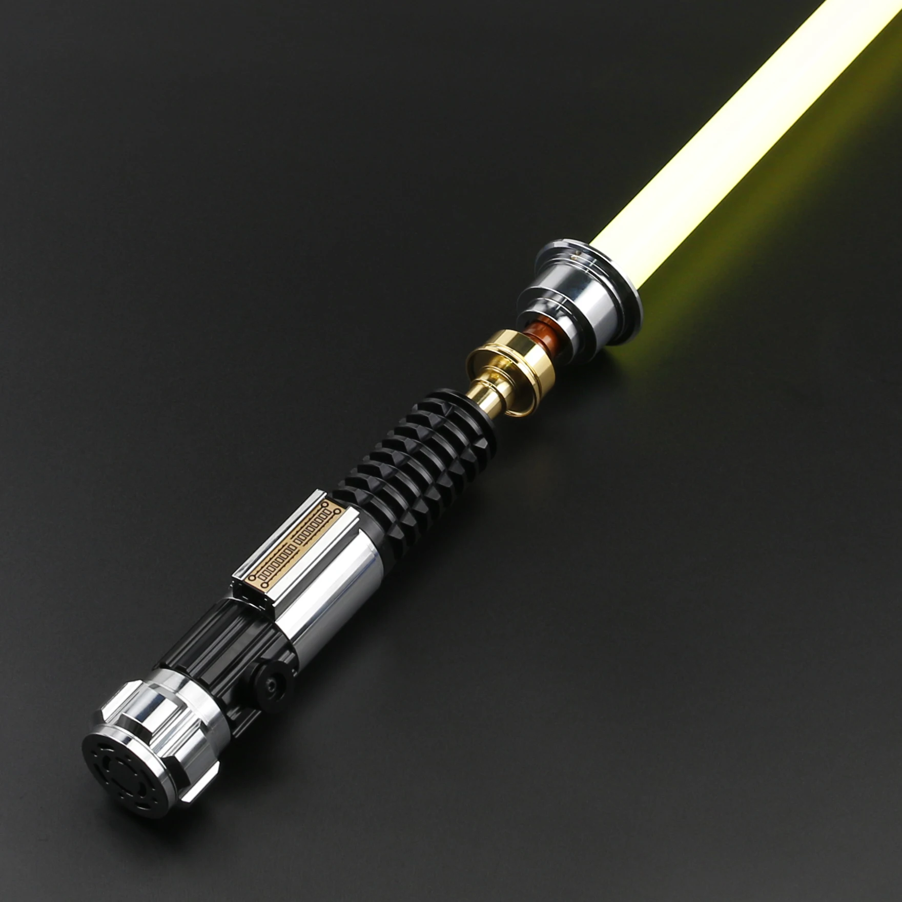 TXQSABER Obi-Wan Kenobi Battle Weathering Smooth Swing Lightsaber Super RGB Metal Hilt Blade Heavy Dueling Lightsaber FOC Sword Cosplay Toys