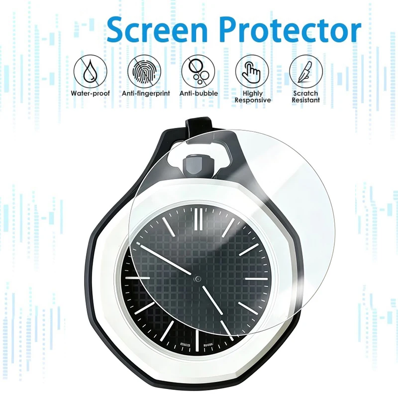 Screen Protector for Swatch X AP Royal Pop Pocket Watch Tempered Glass Film HD Clear Anti-scratch Protective Cover Accessories view 6