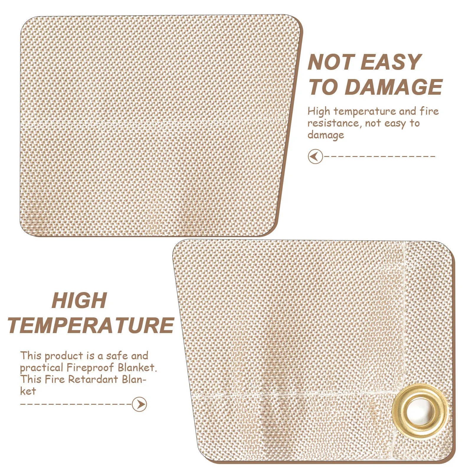 

Fiberglass Fireproof Blanket Outdoor Portable Fire Retardant Mat Camping Fireproof Mat Bbq Fire Resistant Blanket