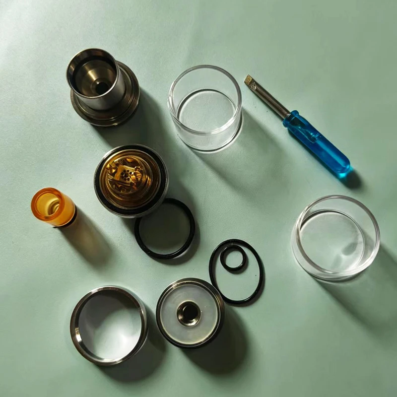 mtl rta 22mm 2ml Kapasiteli 304SS tekli cihazlar 510 Drip Tip ile Yeniden Yükleme Dekoratif aksesuarlar