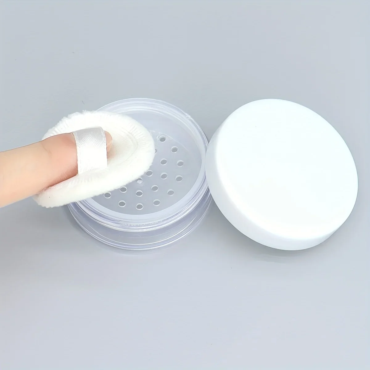 1pc 20G Plastic Powder Jar Case Subpackage Package Bottle Reusable Empty Loose Powder Container