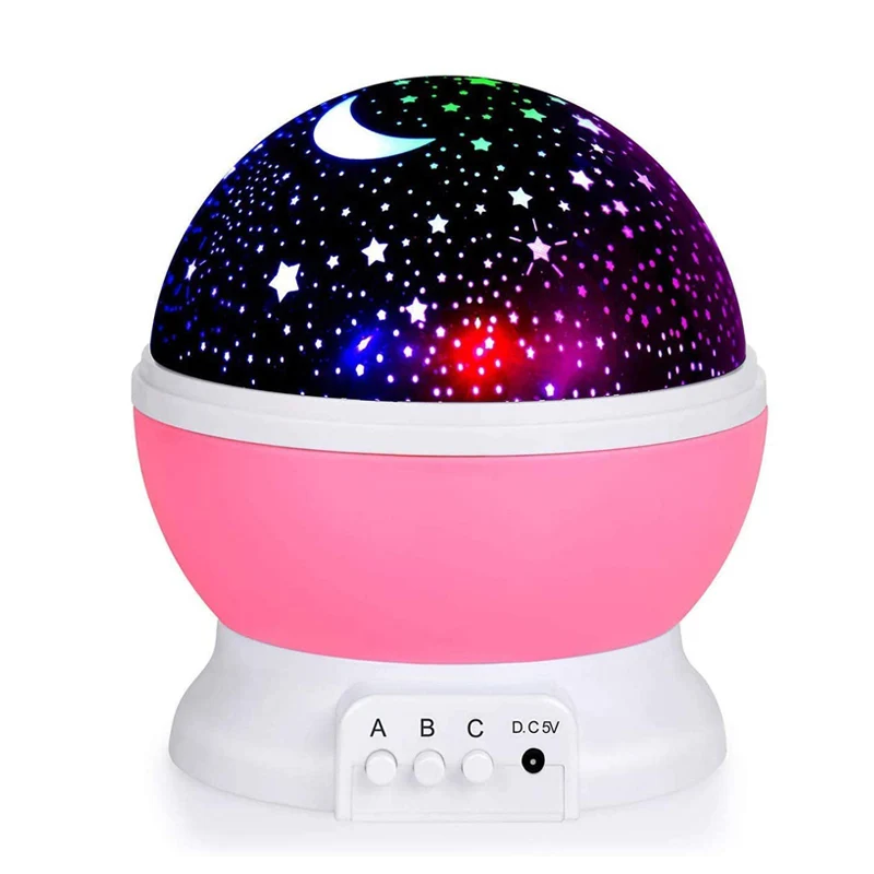 

ZK40 LED Projector Star Moon Nights Baby Night Lights Moon 360 Degree Rotation 8 Color Changing Romantic Night Lighting Lamp