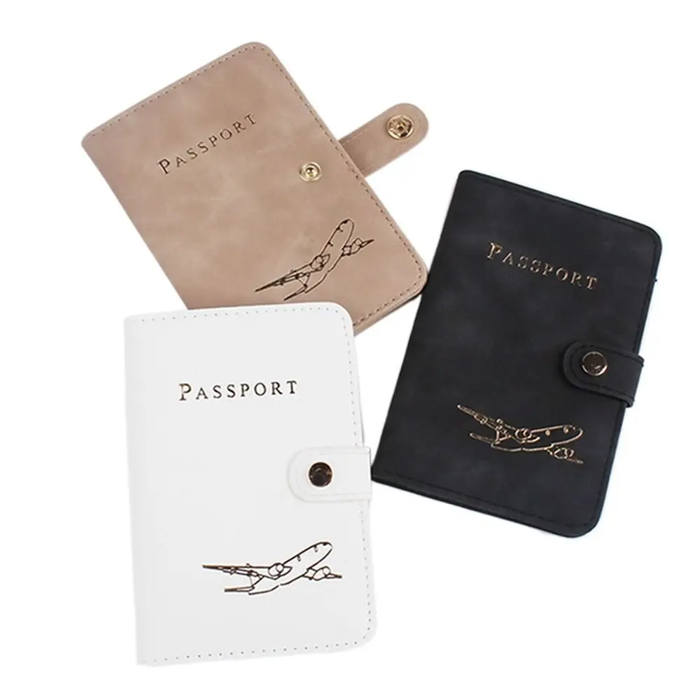 Multifunction PU Leather Passport Cover Travel Accessories Card Case Passport Clip Document Credit Card Case Wallet