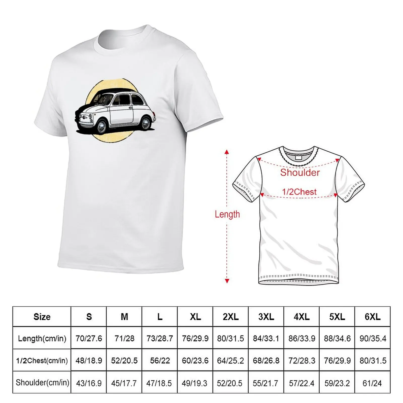 My drawing of the Italian utility transparent with yellow background T-Shirt man t shirts cotton t shirt man plain T-Shirt