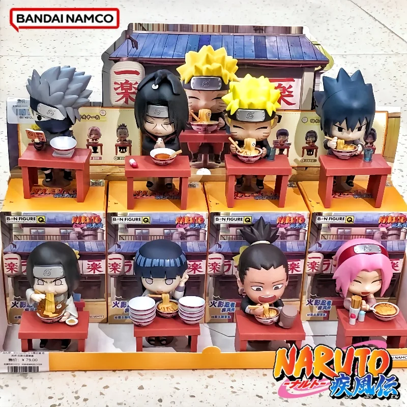 

Bandai Naruto Shippuden Ramen Theme Series Blind Box Chibi Мини ПВХ Аниме Фигурка Наруто Саске Учиха Мерч Таинственные Игрушки Подарок