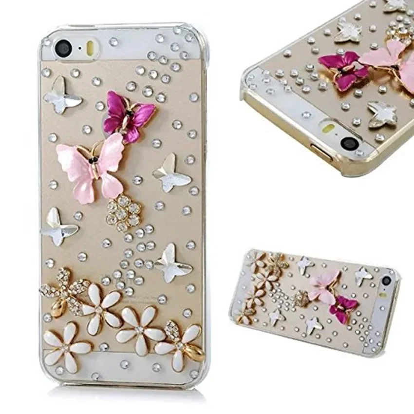 Luxury Bling Crystal Diamond Crown Clear Back Rhinestone Phone Case Cover, for iPhone 16 15Plus, 14, 11, 12, 13 Pro Max, XR,