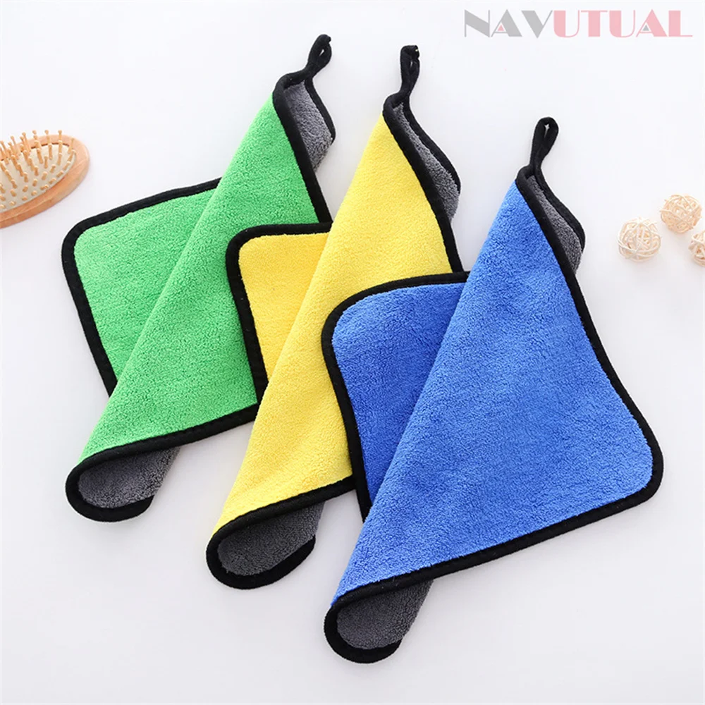 Coral velvet Car Wash Towel Car Care Polishing Wash Towels Extra Soft 30*30CM Super Absorbent Auto Care Cloth Cleaning Cloth