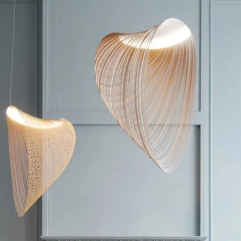 

Japanese Style Strange Styles Wooden Art Chandelier Nordic Creative Personality Minimalist Living Room Cafe Decorative Lighting