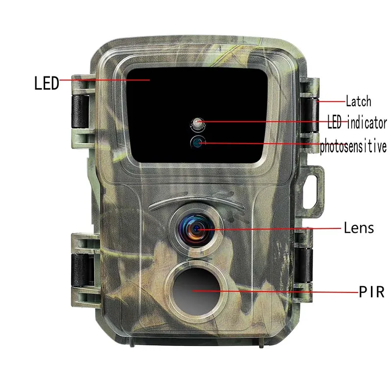 4Pcs Trail Camera 20MP 1080P Mini600 Infrared Night Vision Motion Waterproof Wildlife Trap Game Hunting Photo Traps