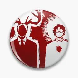 Hannibal Will Soft Button Pin Collar Lover Lapel Pin Women Decor Clothes Fashion Brooch Hat Badge Cartoon Metal Creative Gift