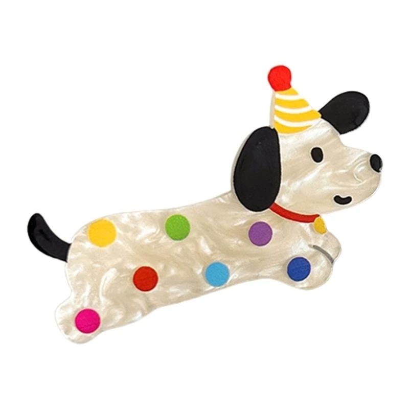 

652F Kitten Barrettes Birthday Lovely Hair Clip for Girls Kid Puppy Barrettes Lovely Handmade Hairpins Lovely Hairpins