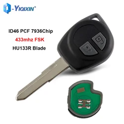 YIQIXIN 433Mhz Smart Car Key per Suzuki Agila Splash Swift Vauxhall Liana Aerio Jimn Igins Alto SX4 Remote ID46 PCF7936 Chip Fob