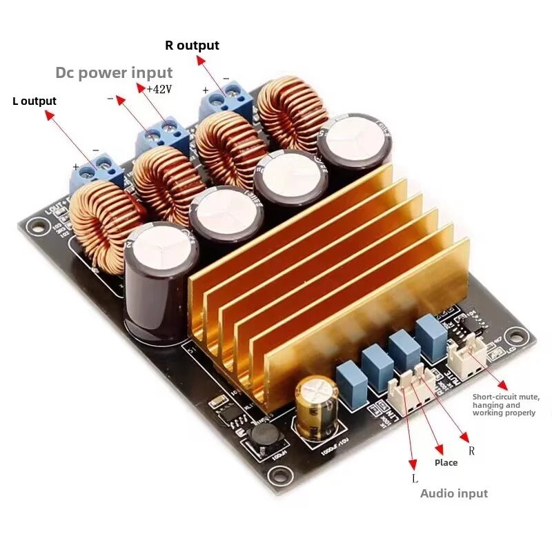 

KYYSLB TPA3223 Dual Channel High Power Amplifier Board (200W+200W)