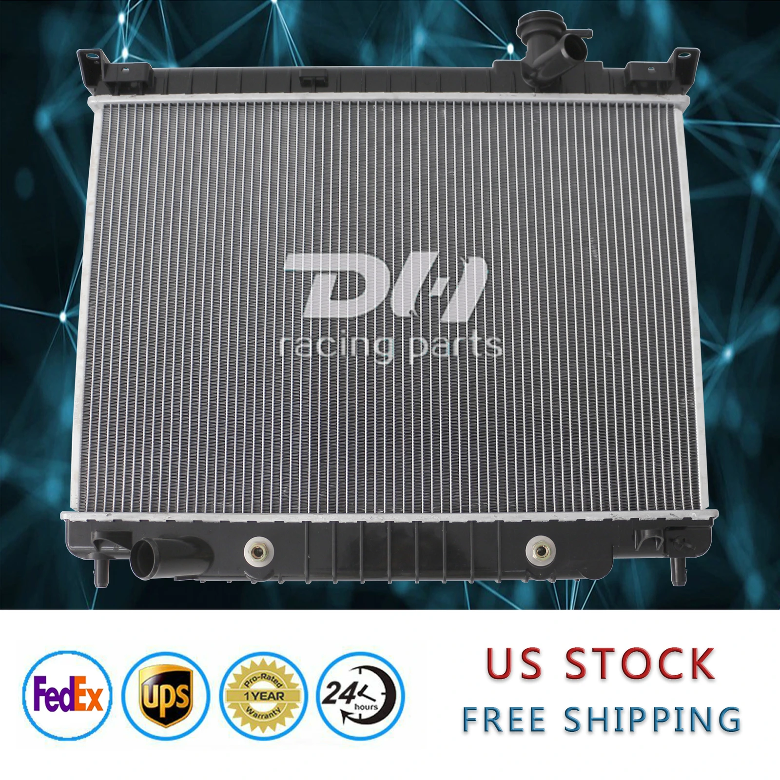 Radiador de alumínio adequado para Chevy Trailblazer GMC Envoy 04-07 Buick Rainier 2002-09