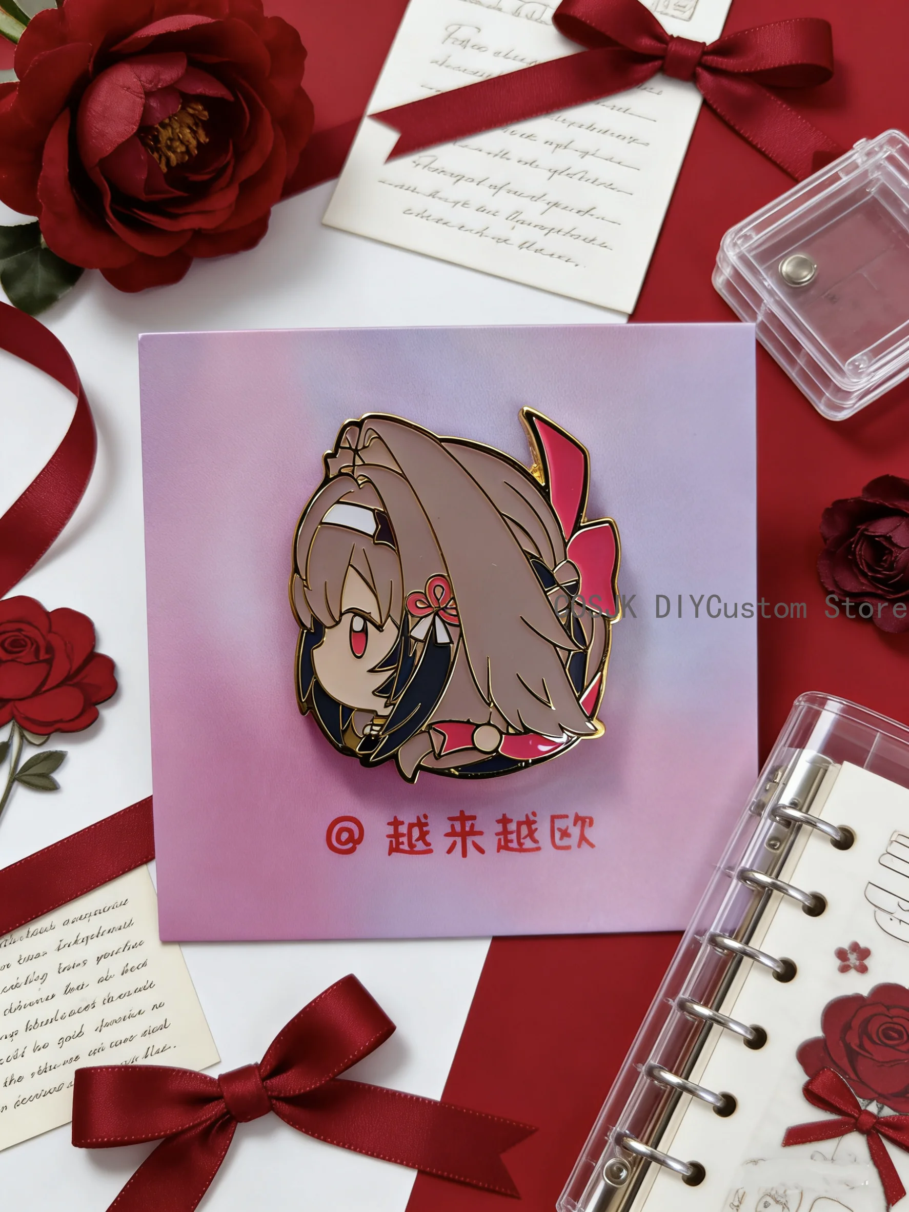 

Game Zenless Zone Zero Dialyn Ye Shunguang Zhao Imitation Enamel Button Pin Anime Character Cartoon Brooch Badge Backpack Fans