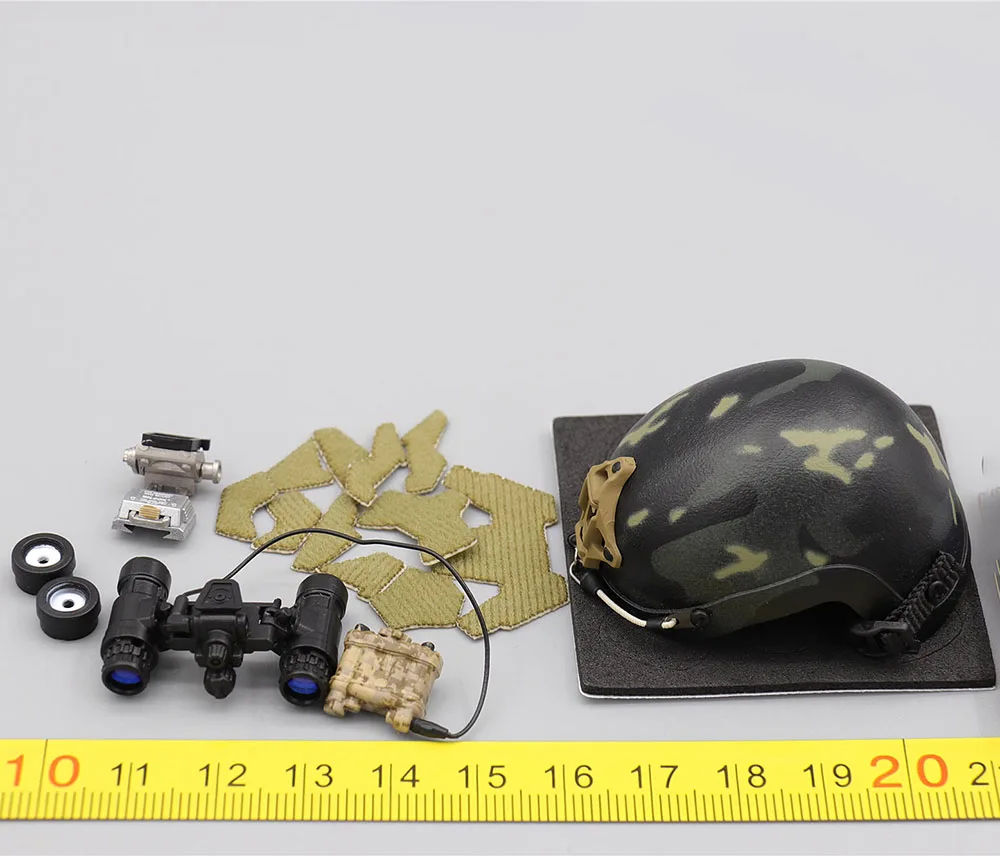 

1/6 Minitimes M028 U.S. Army Special Forces Parachute Jump HALO Soldier Military Head Helmet Full Set For 12" Action Figure DIY