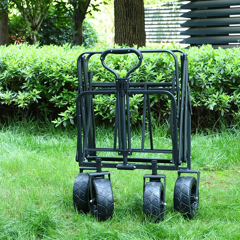 Outdoor camping, household, folding camp car, camping, stall, small push-pull truck