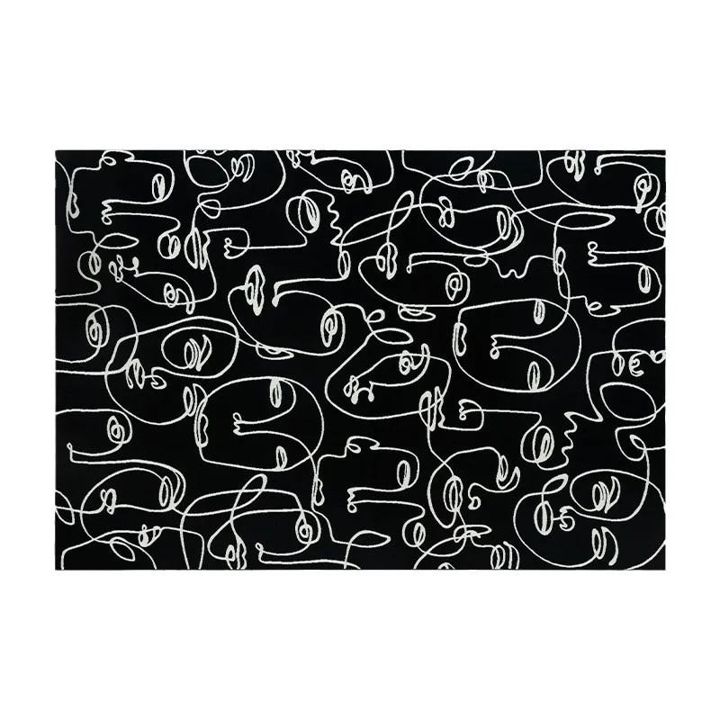 

Carpet wabi sandy wind artistic sense creative living room sofa blanket high sense bedroom bedside blanket