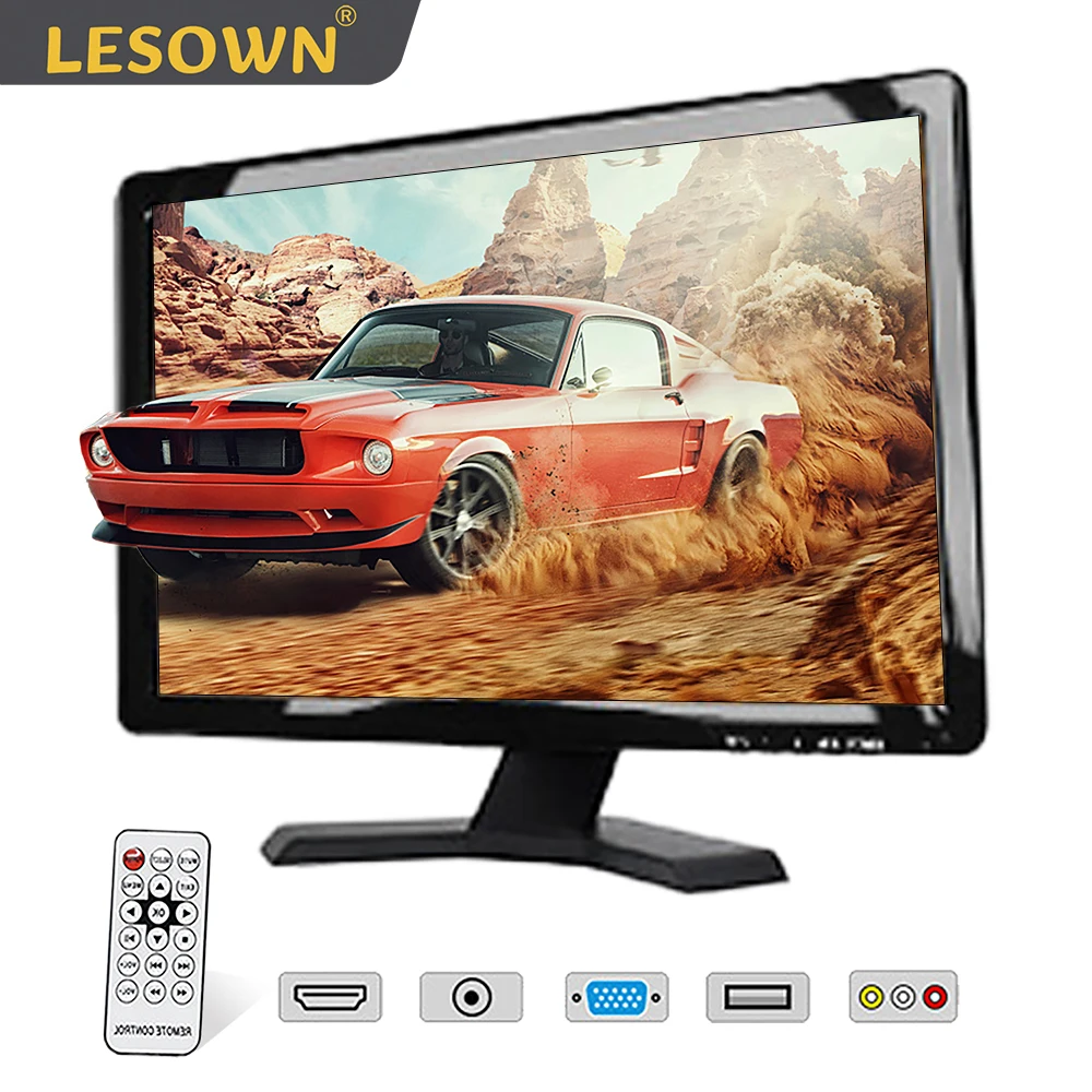 

LESOWN Industrial 1440x900 IPS Monitor Small Wide Screen 16:10 LCD Display with BNC VGA HDMI-Compatible for Automation Equipment