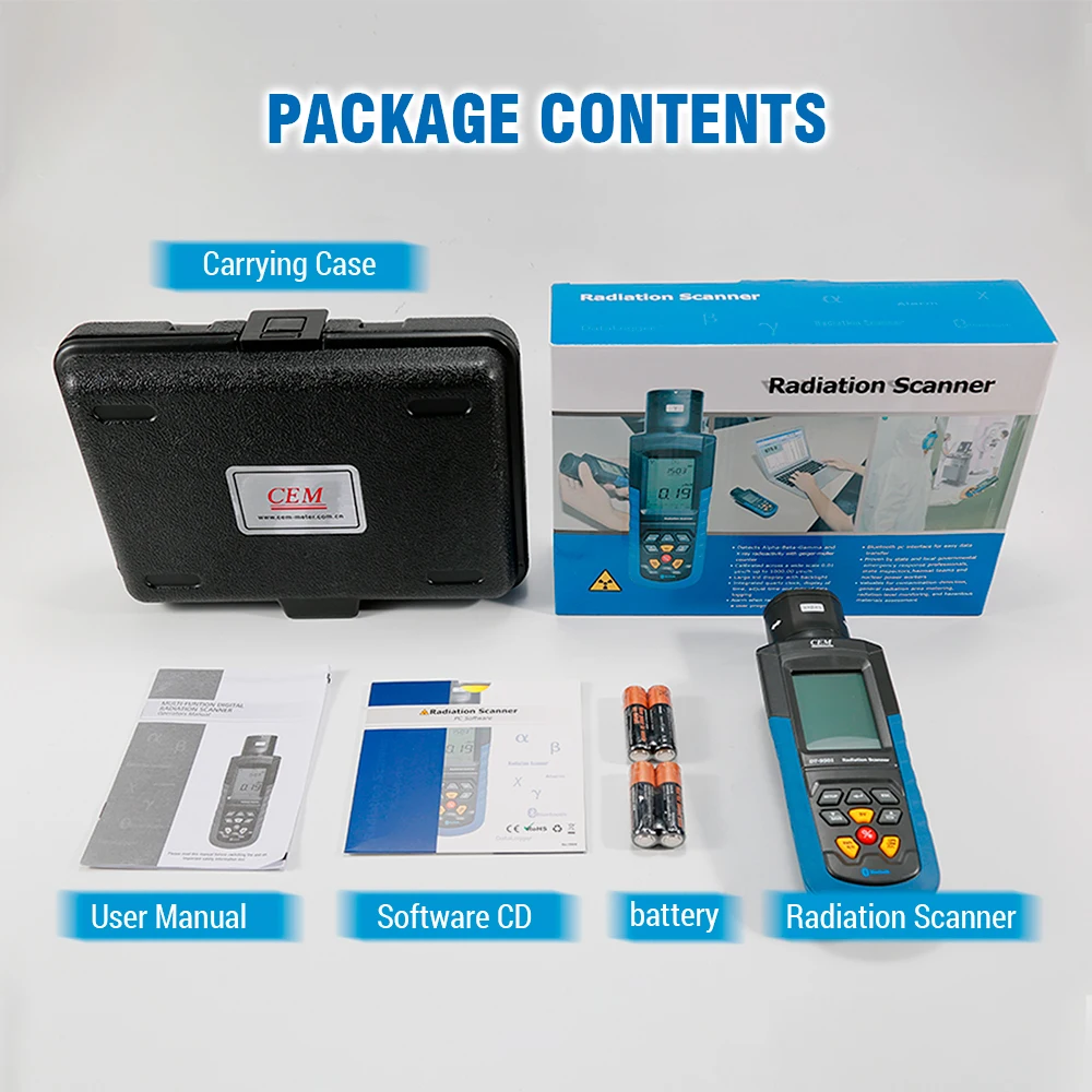 Brand for CEM DT-9501 Geiger Counter Nuclear Radiation Detector Dosimeter X-ray Radioactivity Tester Marble Detector