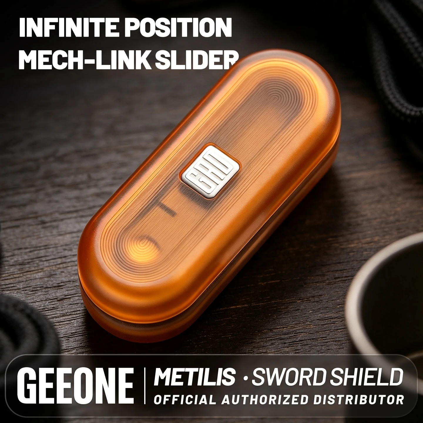 GAO STUDIO MAG·MECH STICK Unlimited Pushing Slider Mechanical PEEK PEI Stress Relief Toy Desk Fidget Toys EDC Pocket Toy
