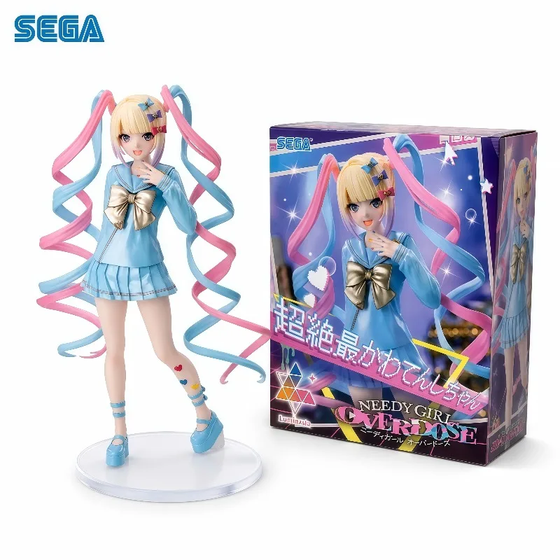 100% Original SEGA Luminasta Needy Streamer Overload KAngel Matrosenuniform Anime PVC Figur Desktop Heimdekoration Geschenkset Auf Lager