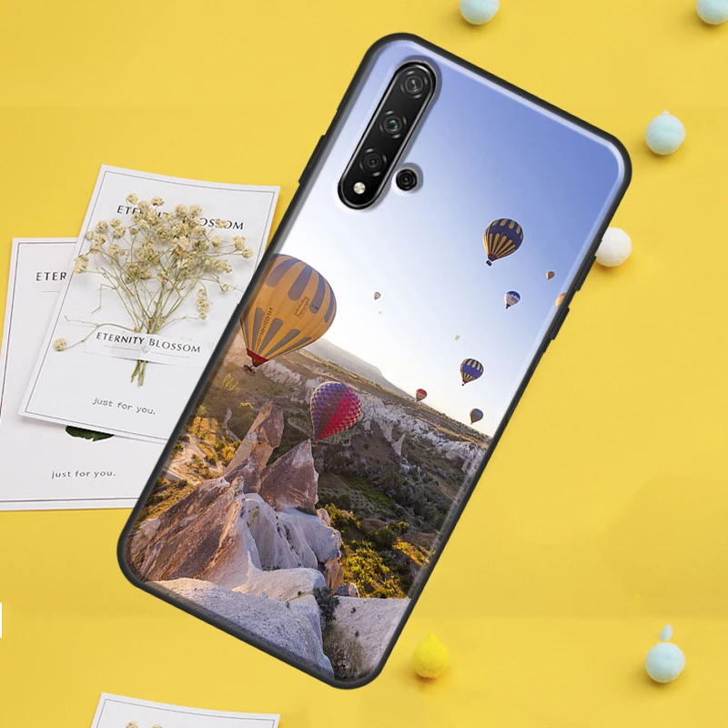 منطاد الهواء الساخن السفر الجبل لهواوي نوفا 7i 8i 11i 12i 12s 9 10 SE Y91 Y90 Y60 Y70 Y72 Y61 P60 Pro P30 P40 لايت