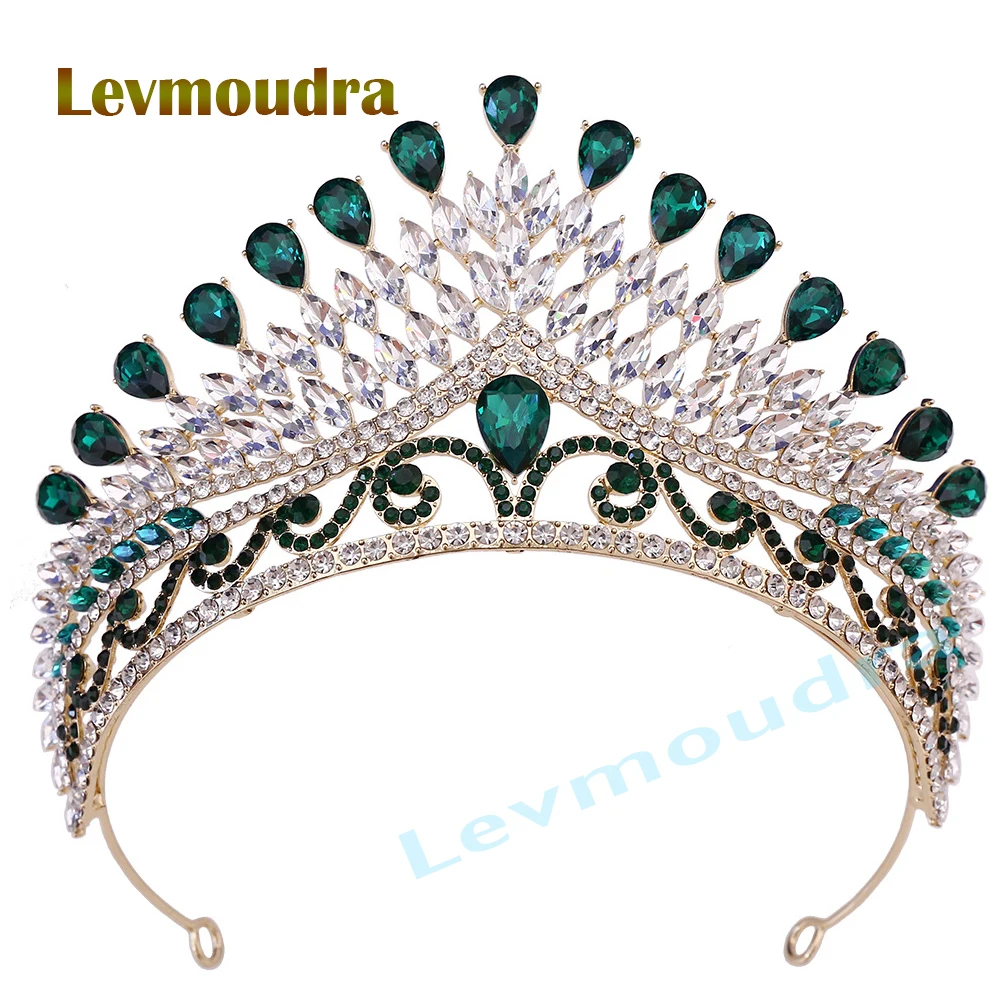 

Levmoudra Tiaras and Crowns for Women,Crystal Wedding Tiara for Women Royal Queen Crown Headband, Tiara for Bride Birthday Prom