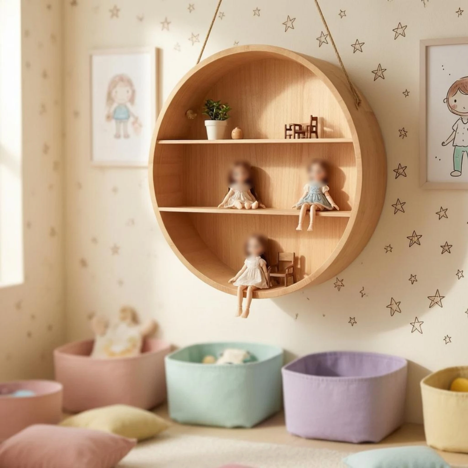 Étagère murale suspendue, cadr - Frame Display Wood avis et prix
