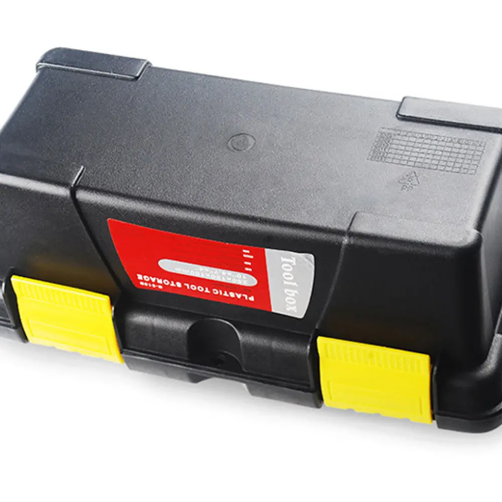 10 Inch Hardware Organizer Box Double Layer Portable Case For Farm Tools Electric Grinder Storage Maintenance Toolbox