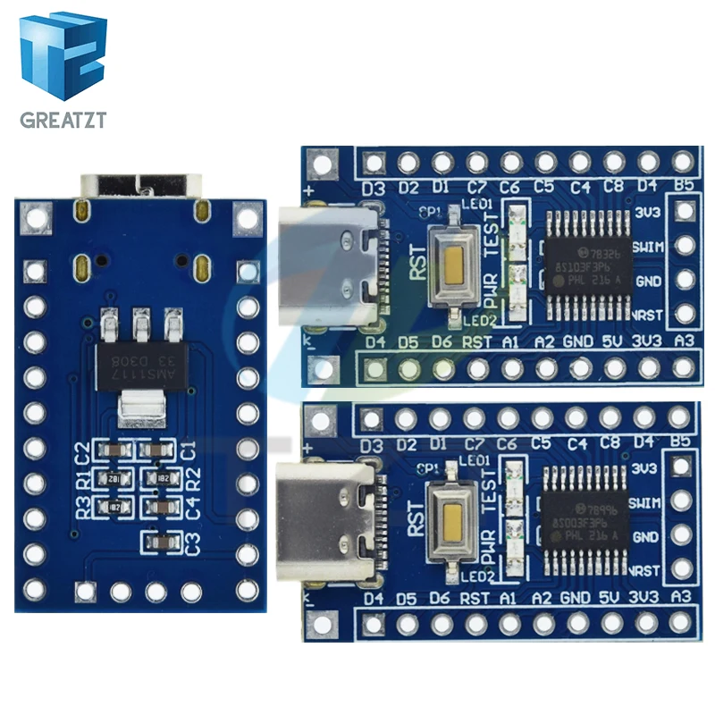 GREATZT STM8S003F3P6 STM8S103F3P6 لوحة النظام TYPE-C STM8S STM8 مجلس التنمية الحد الأدنى الأساسية مجلس لاردوينو STM لتقوم بها بنفسك عدة