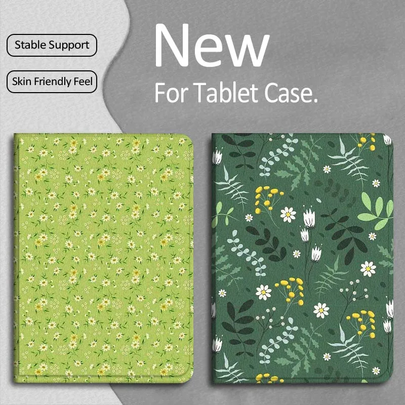 

Beautiful Flower Pattern Gift For Apple iPad Pro Air 13 2 7th 6th 2025 M2 M3 M4 M512.9 13 inch Foldable Tablet Case