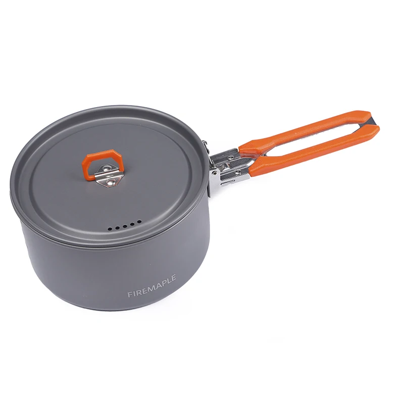 Fire Maple Camping Cooking Set Pot Frying Pan Foldable Outdoor Hiking Picnic Cookware Set With Tableware 1-2 Person Feast 1