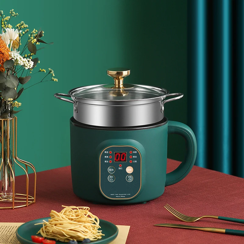 1.7L Multi-function Electric Stew Pot 225-450W Intelligent Low-power Dormitory Automatic Electric Cooking Pot Instant Noodle Pot