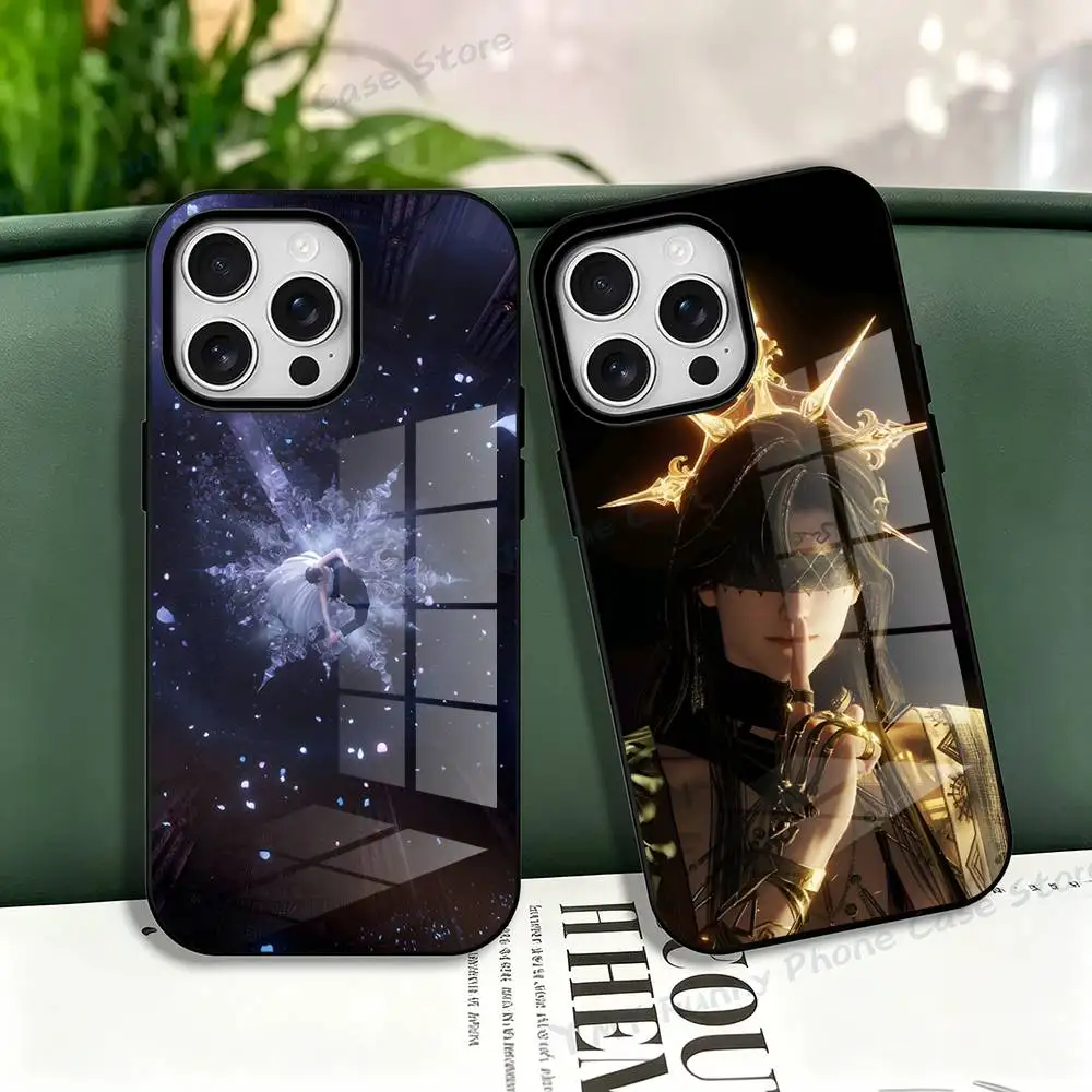 L-Love and D-Deepspace For Iphone 17,16,15,14,13,12,11 Pro Mini Max XS Case Frosted Magnetic Shockproof Cover