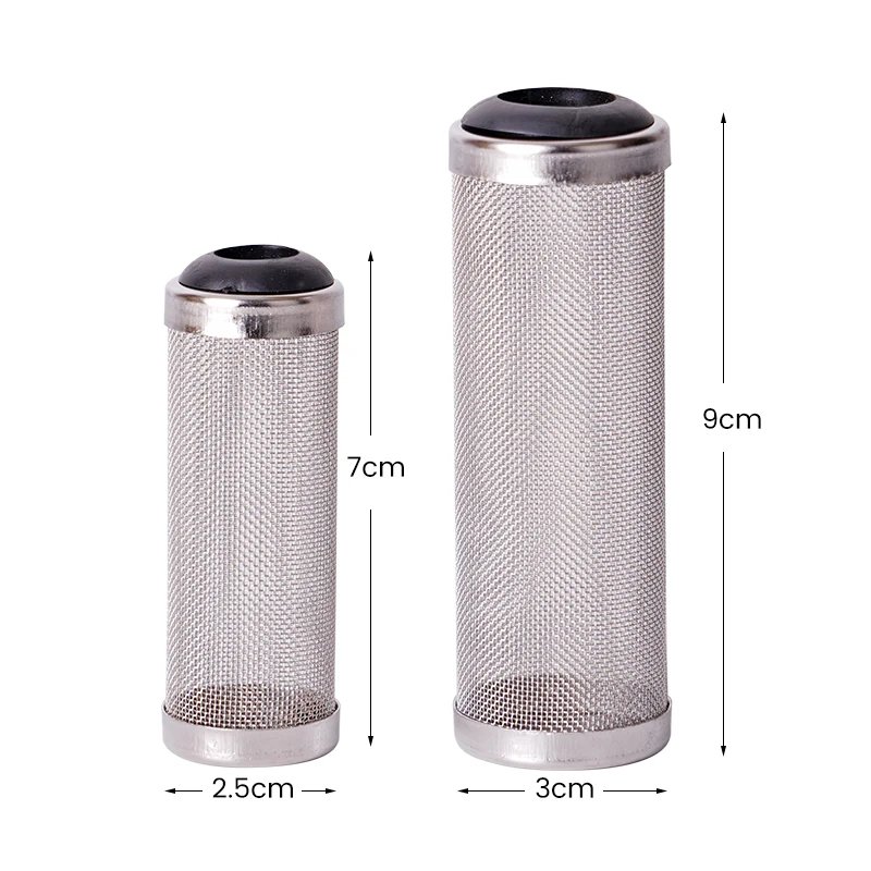 12/16mm Aquarium Inflow Inlet Filter Stainless Steel Mesh Net Guard Fish Tank Filter Accesories Intake Strainer Prefilter Cover