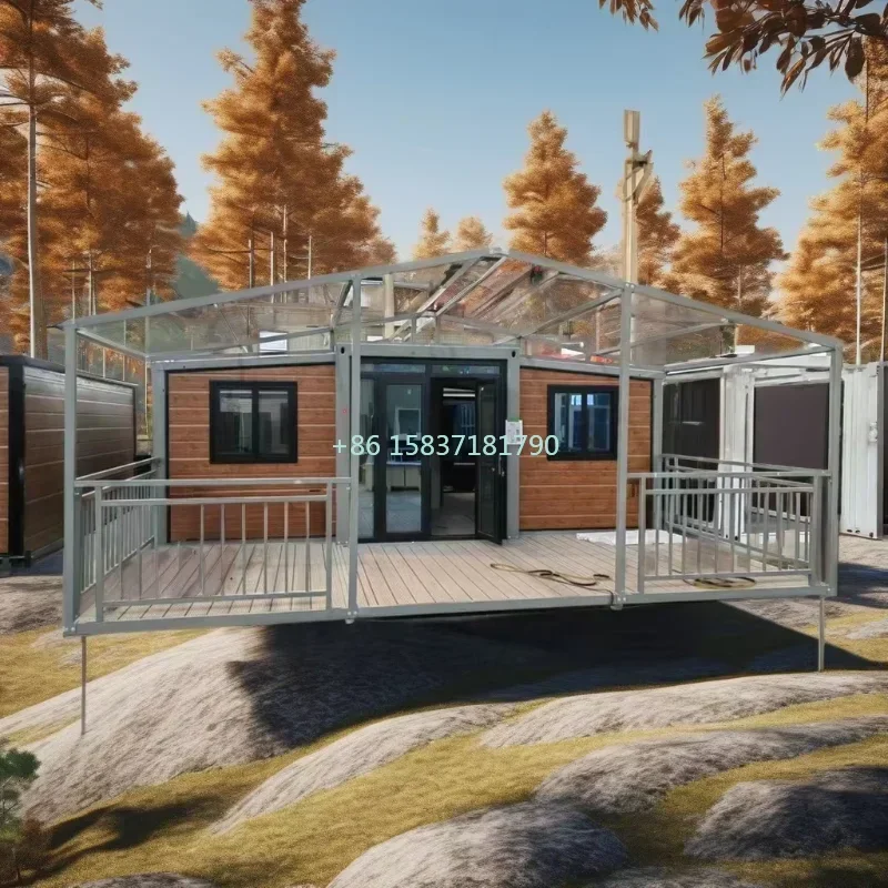 Luxury Folding House Expandable Home Container CE Approval Fold Out House Container Easy Install Extendable Container House Sale