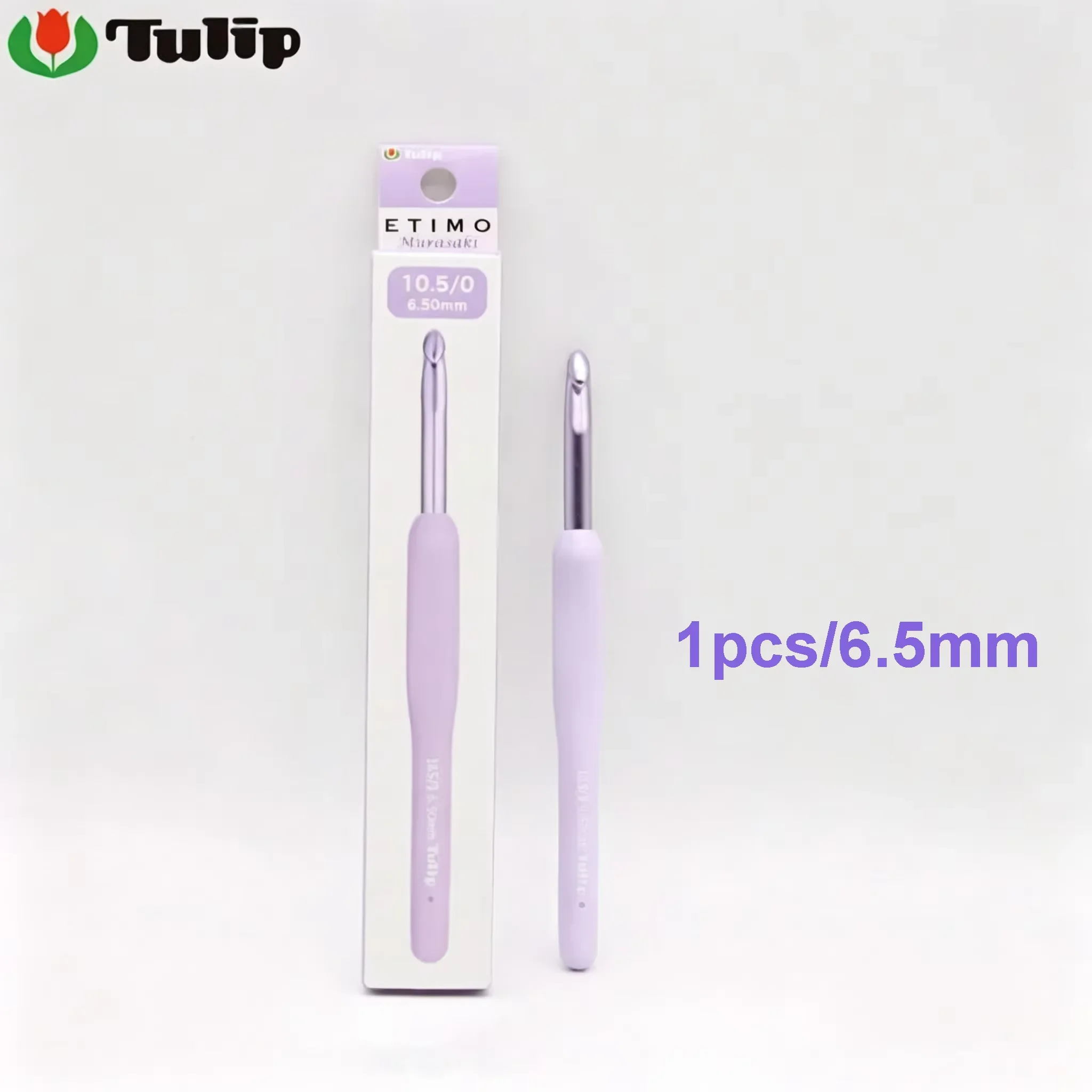 Originele Japanse Tulip ETIMO Murasaki haaknaald met comfortabele, ergonomische en zachte handgreep, garenbrei- en haakgereedschap