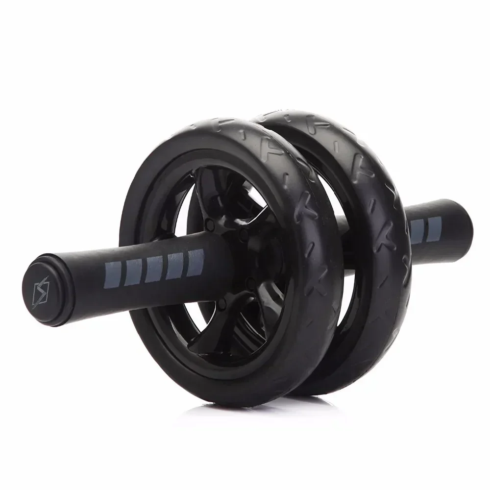 

Great-Quality Abs Roller Fitness Equipment 15cm Mute Non-slip Double-Wheel Abdominal Wheel Exercise Ab Work Out Gym Muscle