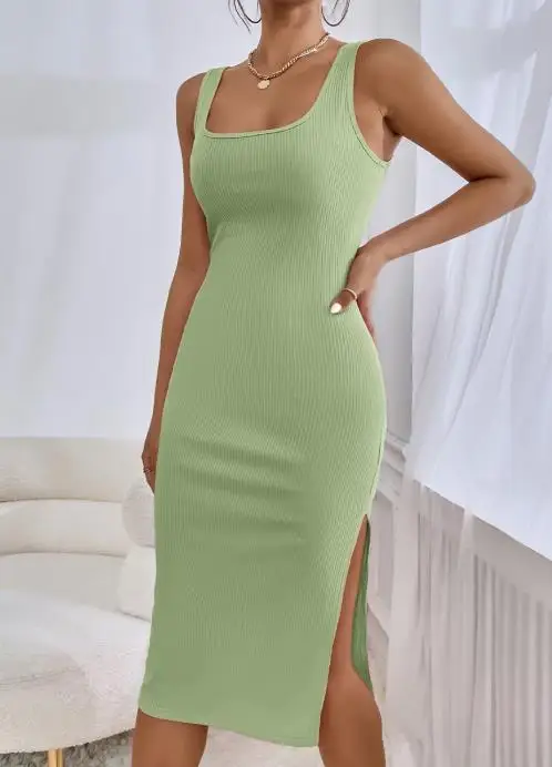 

Sexy Elegant Dresses Women's Clothing 2025 New Temperament Dress Knitted Vest One-Step Skirt Woman Clothing Bodycon Dress