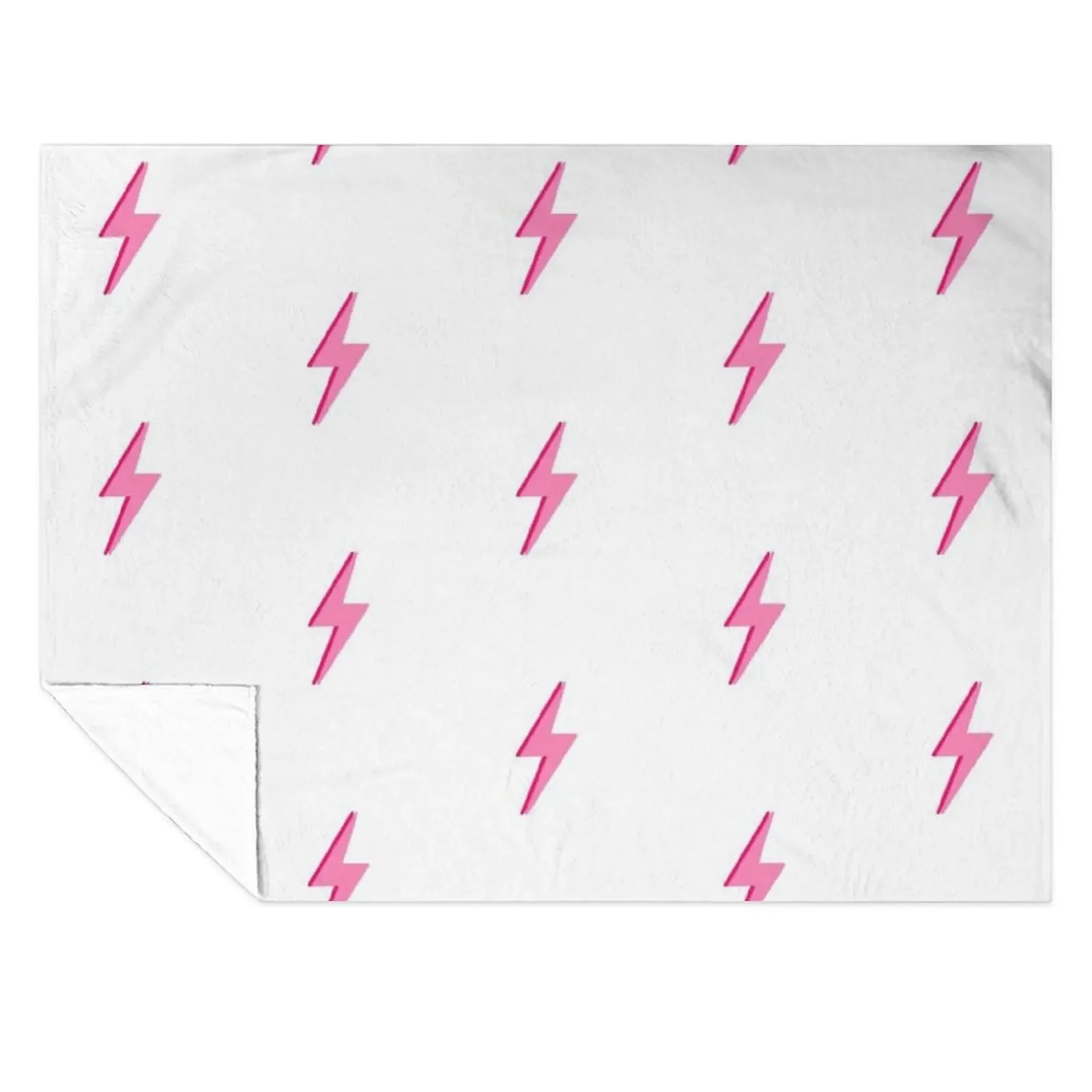 

Pink Lightning Bolt Throw Blanket Travel Sofa Luxury Brand Furrys Blankets