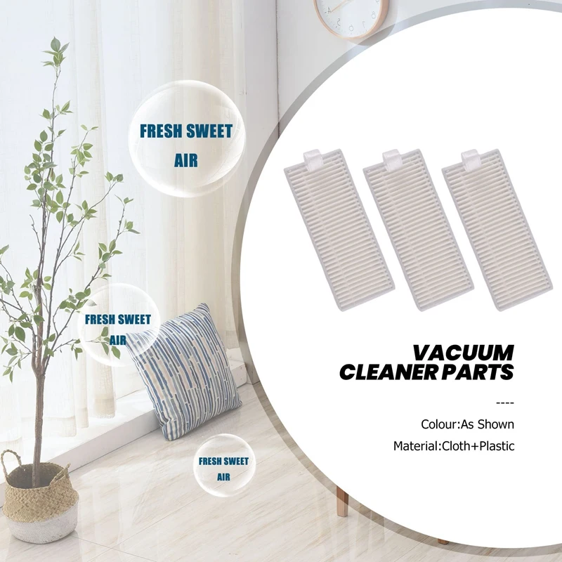 YCOC-For EZVIZ RE4 / RE4 Plus / RE5 / RE5 Plus فرشاة جانبية رئيسية ممسحة قماش فلتر Hepa ملحقات قطع غيار بديلة